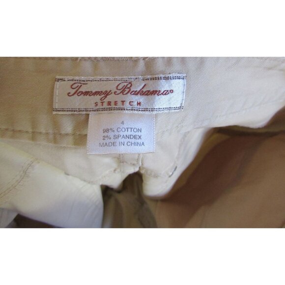 Tommy Bahama Womens Beige Stretch Cotton Blend Pants Size 4 - Picture 6 of 6
